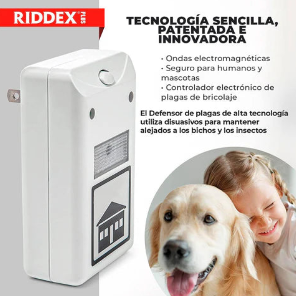 🦟 Repelente Ultrasonico Electrico Riddex Anti-Plagas